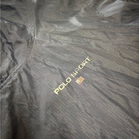 Retro Polo Sport Navy Quarter Zip Windbreaker - Size S - Picture 2 of 7